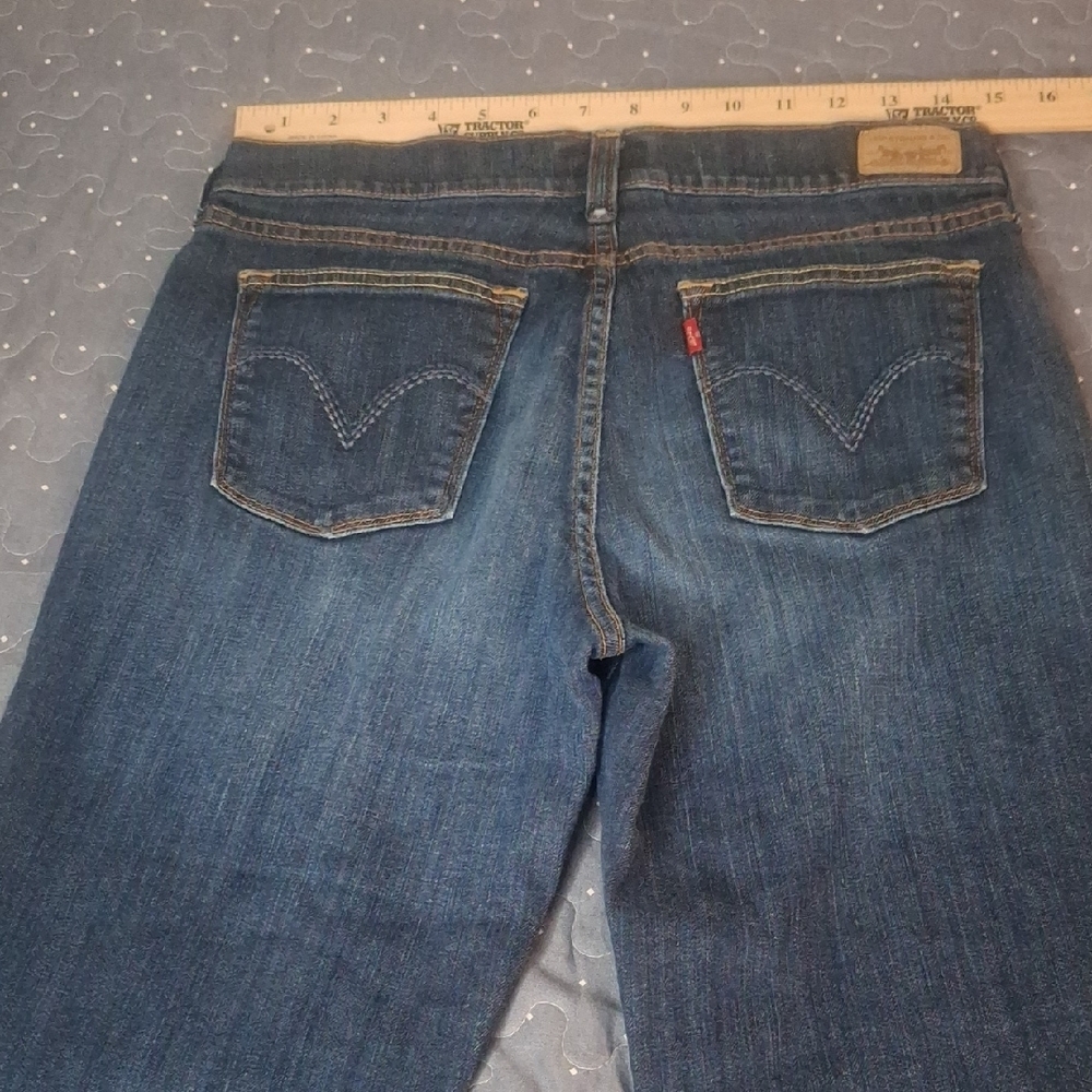 Levi's Dark Blue Ankle Jeans - Picture 5 of 8